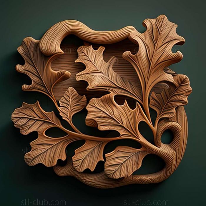 3D model oak (STL)